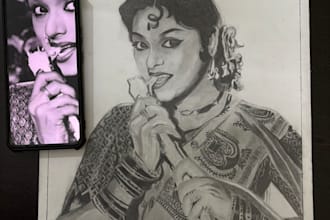 create custom pencil potraits skeches etc