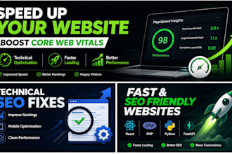 optimize website speed and core web vitals