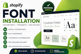 install custom fonts on your shopify store professionally