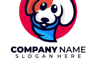 design a custom dog logo for pet brands, breeders and kennels