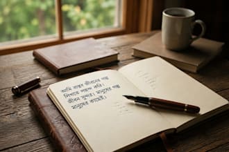 write creative bengali stories and translate them to english