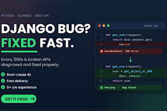 fix bugs and errors in your python django project