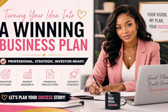 prepare an investor ready business plan startup for financial plan pitch deck