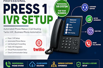 setup press 1 IVR campaigns and bulk voice call services