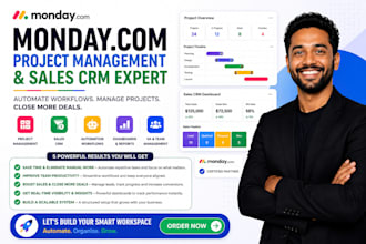 do monday com project management system automation dashboard monday sales CRM VA