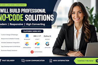 build bookmark ucraft editorx spreadsimple airtable appgyver outsystems website