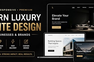design a modern luxury website for your business