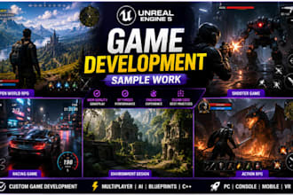 develop an unreal engine 5 game unreal engine game development and game creation