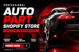 build auto parts shopify store automotive website automobile car parts website