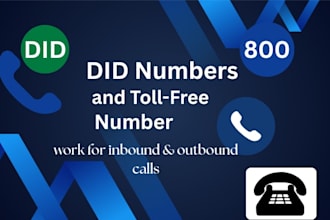 provide USA did numbers with 3cx setup, USA did numbers
