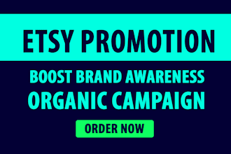 do etsy shop promotion to USA organic audience