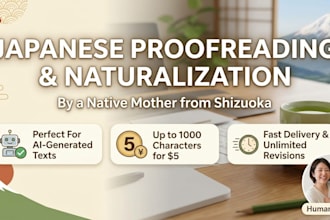 check and naturalize your japanese text as a native
