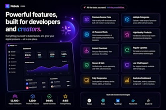 build premium react saas template with tailwind CSS