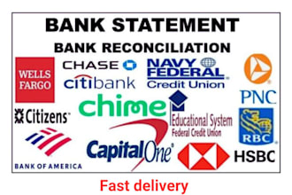 do bank statement reconciliation , stubs and conversation