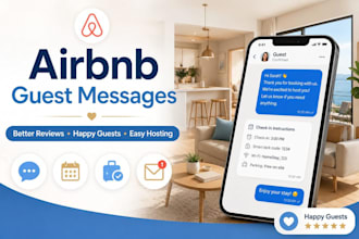 write airbnb and bnb guest communication messages