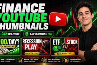 finance youtube thumbnails fast