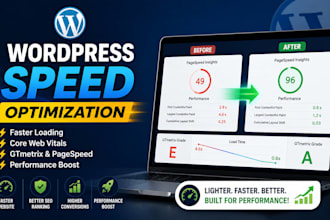 optimize wordpress website speed improve pagespeed score gtmetrix core web vital