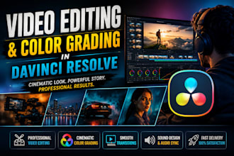 cinematic video editing in davinci resolve