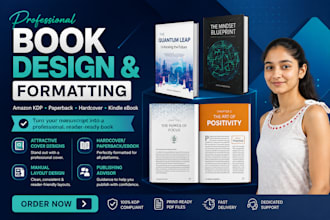 modern book design, layout and formatting for KDP