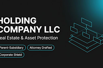 draft a holding company llc operating agreement for delaware or wyoming