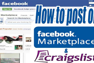 build facebook marketplace, craigslist bot, and offerup listing bot for reseller