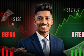design high CTR forex crypto trading youtube thumbnail