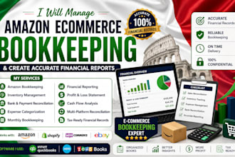 do amazon ecommerce bookkeeping and create accurate financial report