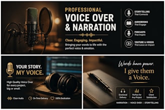 do hindi and english female voice over narration