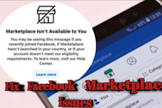 fix issues with your facebook marketplace