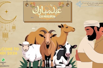 design professional eid ul adha mandi poster and banner
