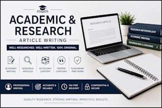 write professional academic and research articles