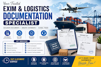 provide professional logistics and exim support