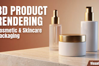 3d product design 3d product rendering 3d mockup for cosmetic skincare packaging