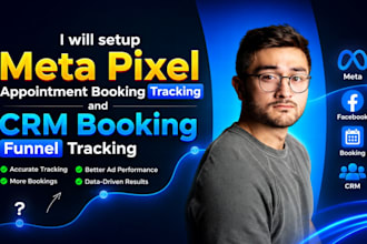 setup meta pixel appointment booking tracking and CRM booking funnel tracking