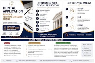 review your dental school personal statement and application