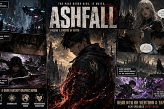 create comic cover comic book cover graphic novel and cover art design
