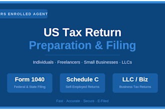 prepare and file your US federal and state tax returns