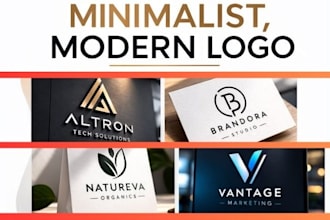 help with creating a modern minimalist luxury logo design with brand identity
