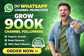 promote your whatsapp channel for increase your channel followers