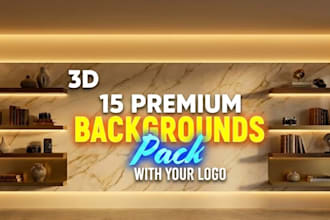 design professional virtual studio background for videos