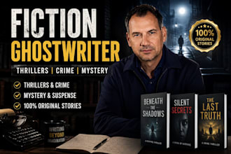 professionally ghostwrite your german thriller, mystery, or fiction book