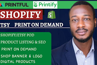 setup shopify teeinblue print on demand website, zepto, kickflip store