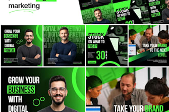 create social media posts , canva templates for your brand