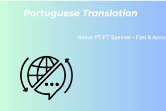 proofread or translate portuguese text