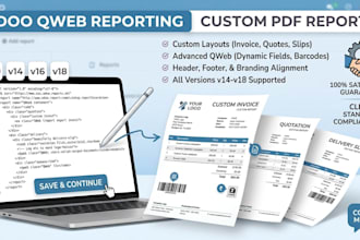 develop and customize professional odoo pdf reports a