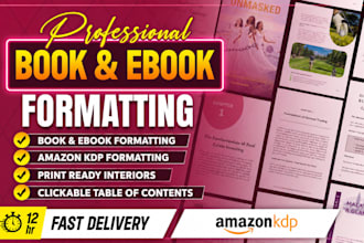 do amazon KDP book formatting for romance fiction novel, romance book formatting