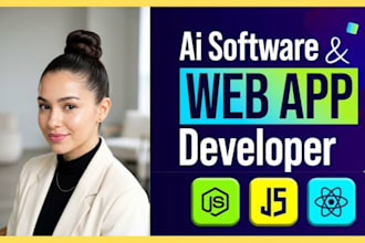 help ai website, ai web application, ai software as full stack website developer