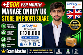 manage onbuy UK store on profit share