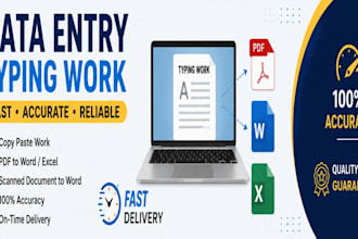 do fast typing work, data entry