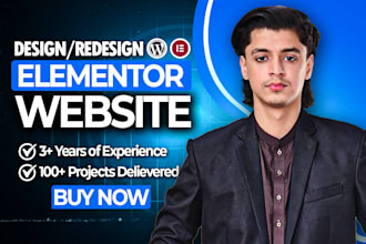 design or redesign modern wordpress website with elementor pro expert